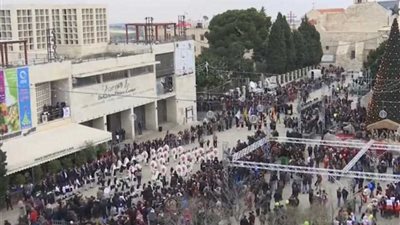 انطلاق احتفالات أعياد الميلاد ببيت لحم (فيديو)