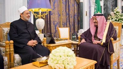 خادم الحرمين الشريفين يستقبل شيخ الأزهر