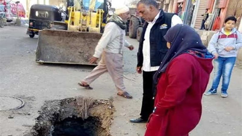 هبوط جزئي بعزبة جاد