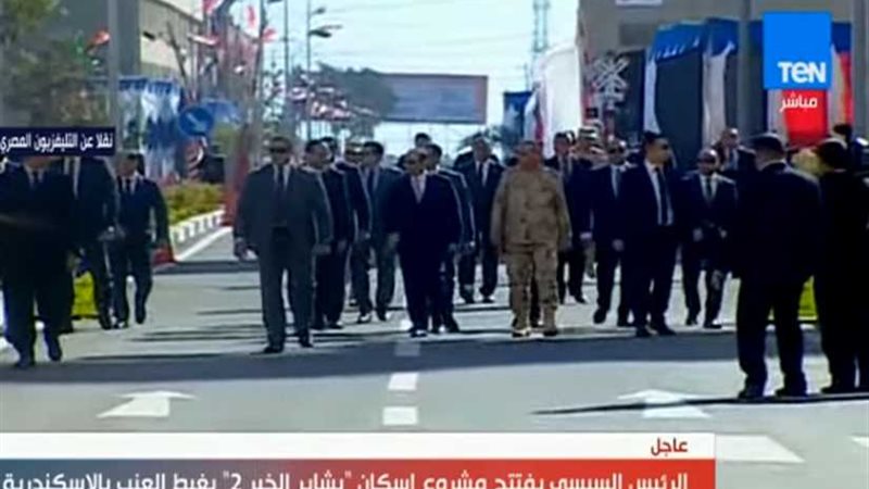 لحظة افتتاح الرئيس