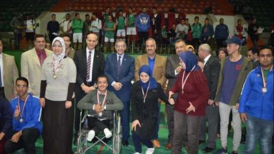 مهرجان رياضي في ختام دوري كليات بنها للألعاب الجماعية