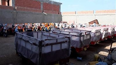 محافظة القليوبية تتسلم سيارات وتروسيكلات لدعم منظومة النظافة بقيمة 6 ملايين جنيه