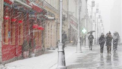 الصين تحذر من عاصفة ثلجية 