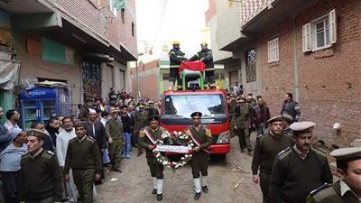 المنوفية تودع مساعد مدير أمن المنيا بـ”جنازة عسكرية“