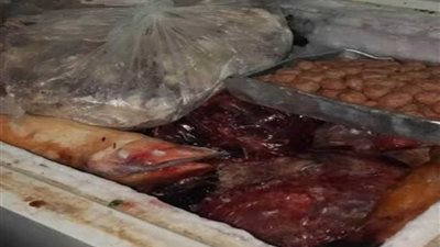 نصف طن لحوم فاسدة بمحل بالمعصرة