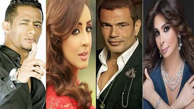 إليسا وأنغام وعمرو دياب ومحمد رمضان.. النجوم يشاركون أقباط مصر احتفالات عيد الميلاد