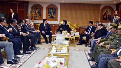 محافظ القليوبية ومدير الأمن يهنئان الأقباط بأعياد الميلاد