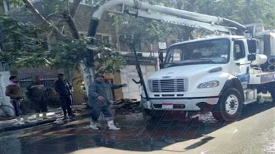 إصلاح كسور بخطوط مياه بالمعادي