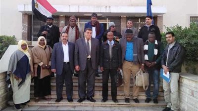 وفد سوداني يزور مناطق تطوير الري بالبحيرة 