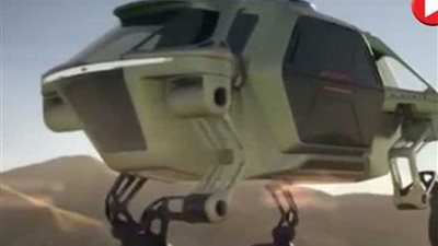 سيارة تتسلق الجدران وتمشي على 4 أرجل (فيديو وصور)