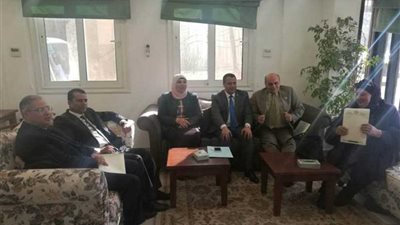 شلقامي يزور الإدارة المركزية لوافدي أسيوط بالقاهرة.. صور