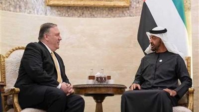 محمد بن زايد يستقبل وزير الخارجية الأميركي في أبوظبي