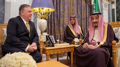 الملك سلمان يستقبل وزير الخارجية الأمريكي مايك بومبيو