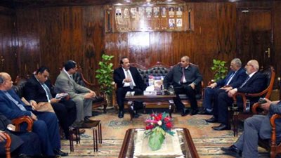 سبع يستقبل رئيس جامعة الأزهر