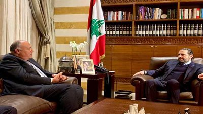 شكري يؤكد للحريري موقف مصر الداعم لاستقرار لبنان
