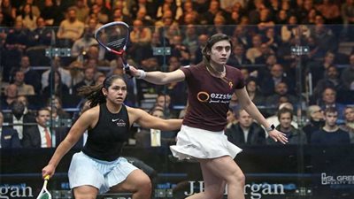 نور الشربيني أمام نور الطيب في قبل نهائي بطولة جى بى مورجان للاسكواش