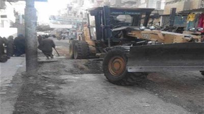 بالصور حملات لإزالة الإشغالات وتنظيف الشوارع بالبداري