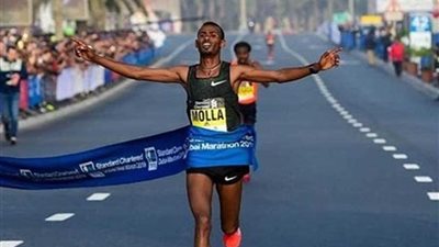 الإثيوبي جيه مولا يحطم الرقم القياسي لماراثون دبي للرجال
