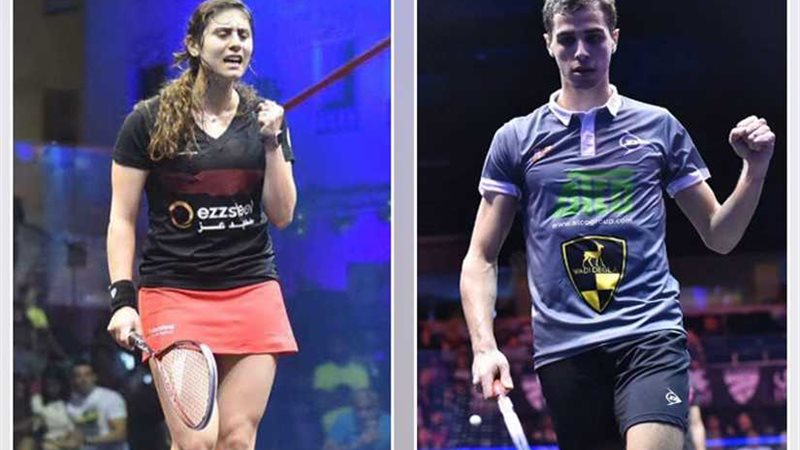 حافظ يهنئ بطلي الاسكواش