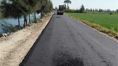 الانتهاء من رصف طريق 