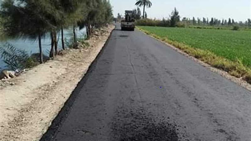 الانتهاء من رصف طريق