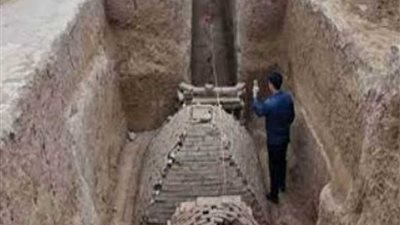 اكتشاف مقبرة تعود إلى أسرة هان الإمبراطورية الصينية شمالي البلاد