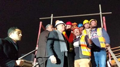 وزير النقل يتفقد المرحلة الرابعة للخط الثالث للمترو
