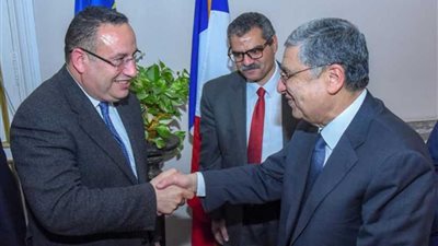 شاكر وقنصوة في ضيافة غرفة التجارة والصناعة الفرنسية بالإسكندرية