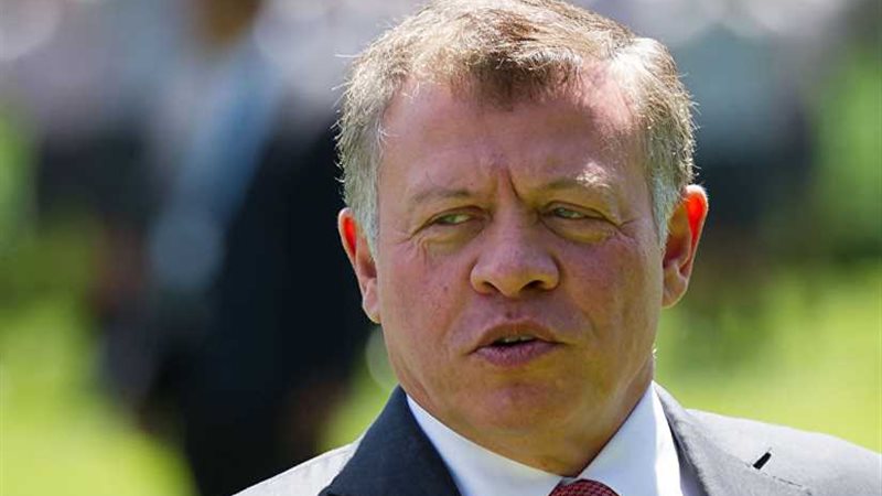 العاهل الأردني يبحث