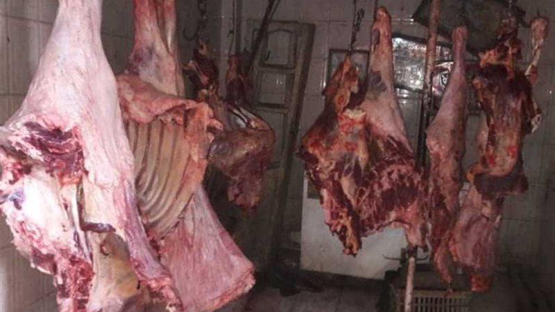 ضبط جزار لعرضه 458