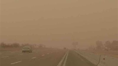 الوادي الجديد تتعرض لعاصفة ترابية