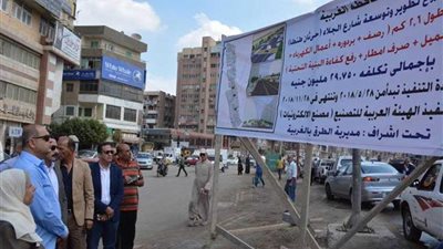 السعيد يؤكد أول إبريل الانتهاء من تطوير شارع الجلاء في طنطا