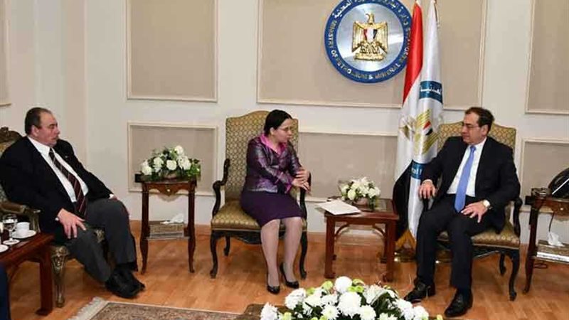 وزير البترول يبحث