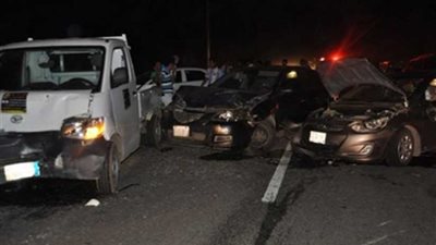 مصرع شخصين وإصابة 4 آخرين في حادث تصادم بالبحيرة