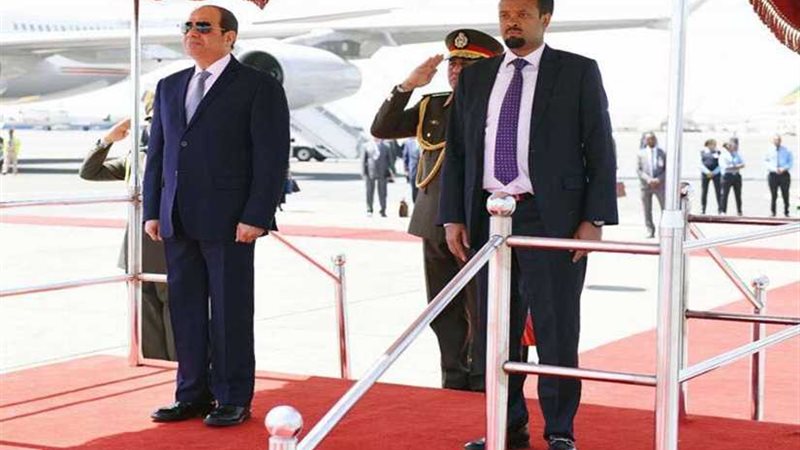 استقبال الرئيس السيسي