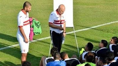 تأهيل لاعبي الزمالك في المران الجماعي