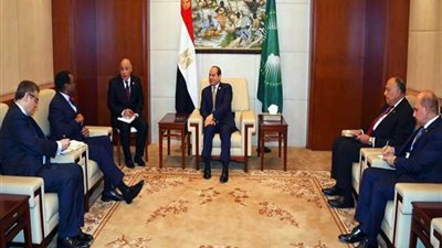 السيسي يلتقى رئيس البنك الأفريقى ويؤكد تطلع مصر لمزيد من التعاون