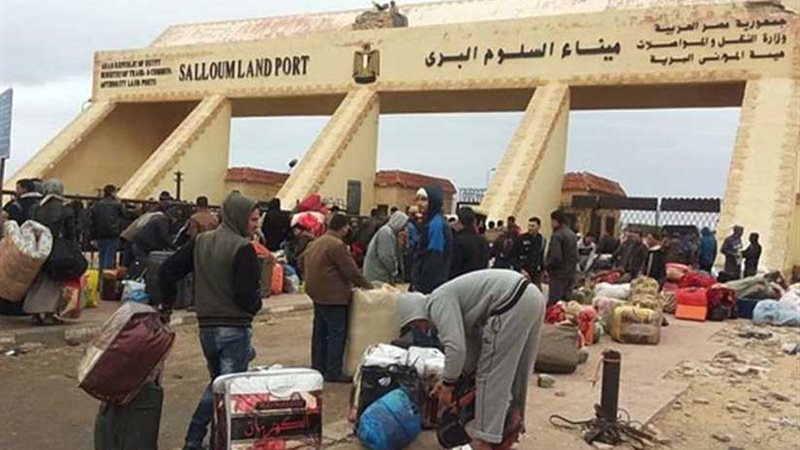 عودة 318 مصريًا من