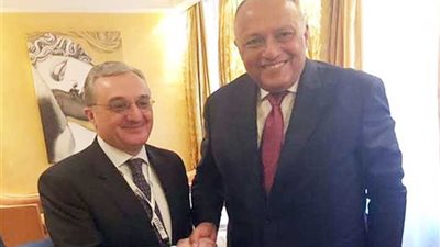 شكري ونظيره الأرميني يتطلعان لعقد اللجنة المشتركة في القاهرة قريبا