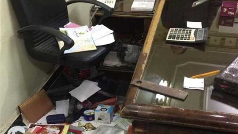 السطو على شركة بالمحلة