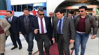 صبحي يتفقد أماكن إقامة وإعاشة اللجنة المنظمة لبطولة البحر المتوسط