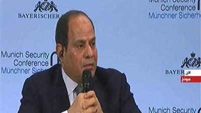 السيسي بمؤتمر ميونيخ: من يوجه المقاتلين الأجانب لمنطقتنا ويساعدهم؟ (فيديو)