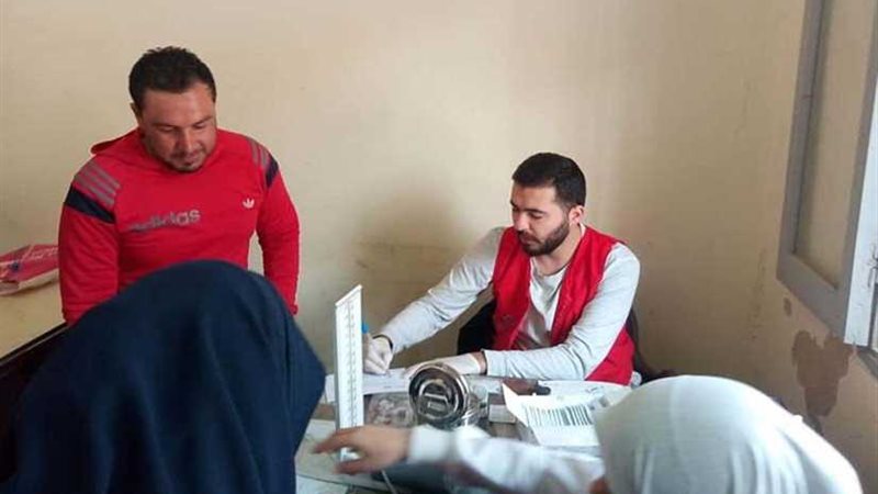 فحص 621 فردا أمس