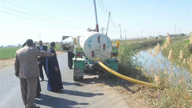 ضبط سيارة كسح تفرغ