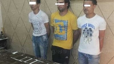 ضبط 3 تجار مخدرات بالمنيا