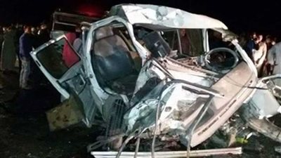 مصرع شخص وإصابة 3 في تصادم بميت سلسيل