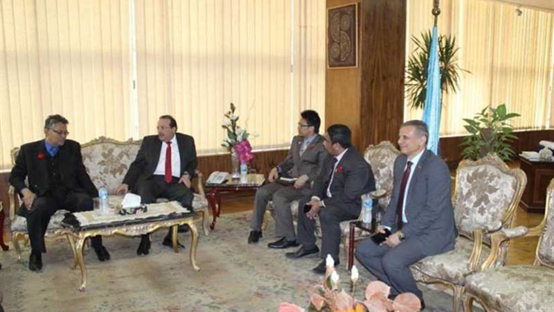 رئيس جامعة طنطا يستقبل