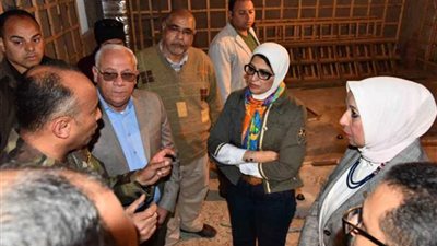 وزيرة الصحة تتفقد إنشاءات مستشفى بورفؤاد