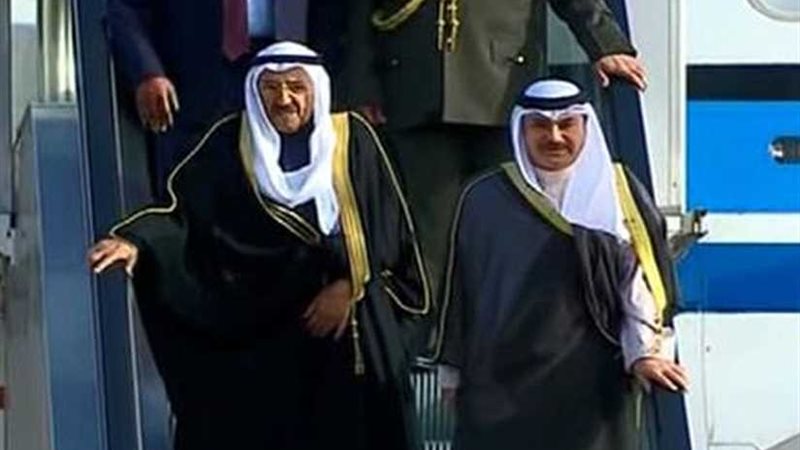 وصول أمير الكويت