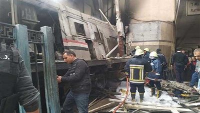 محافظ المنيا ينعي ضحايا حادث قطار محطة مصر